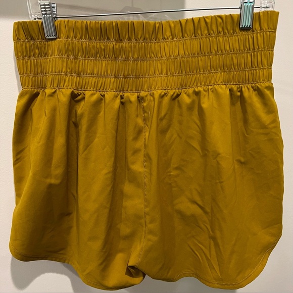 Nike Bronze/Gold Athletic Shorts Performance High Rise Thick Waist Sz L - Picture 4 of 9